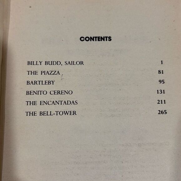 Billy Budd, Sailor, and Other Stories by Herman Melville 1982 Paperback Book - Picture 6 of 7